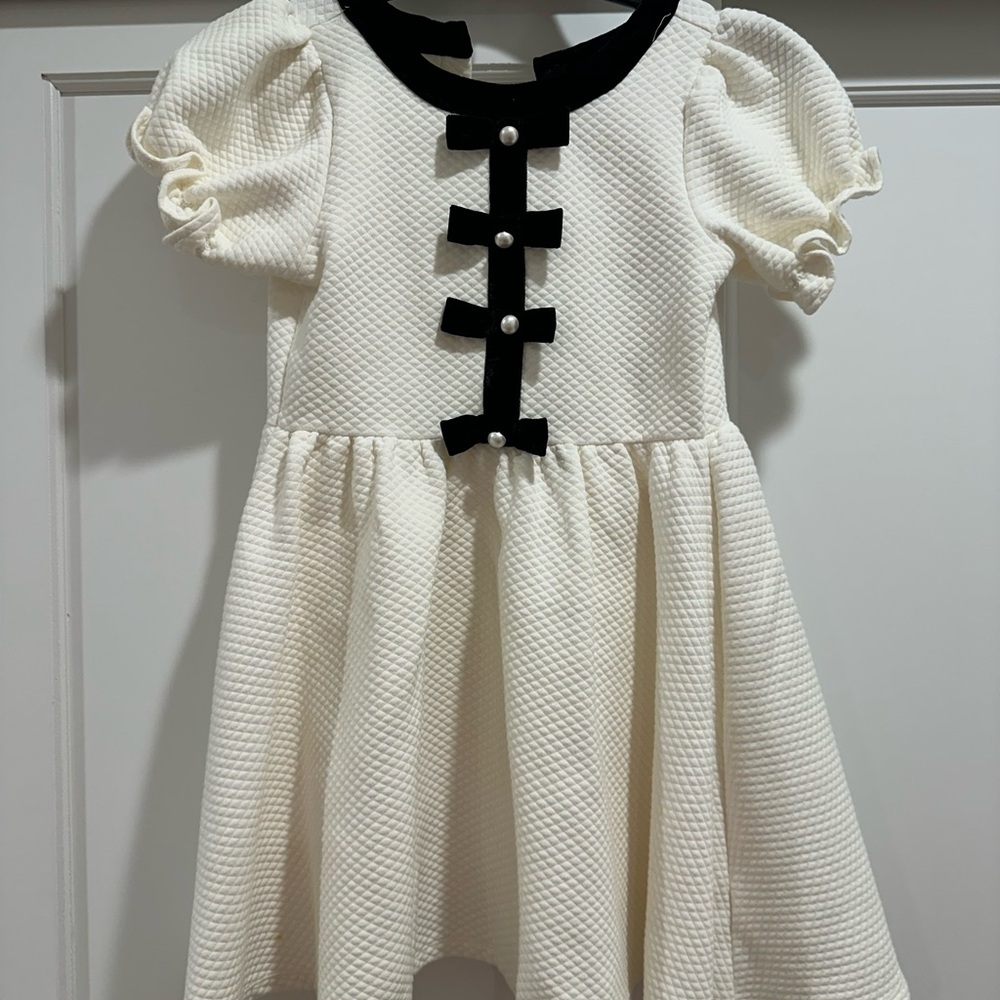Janie and Jack Cream and Black Formal Dress